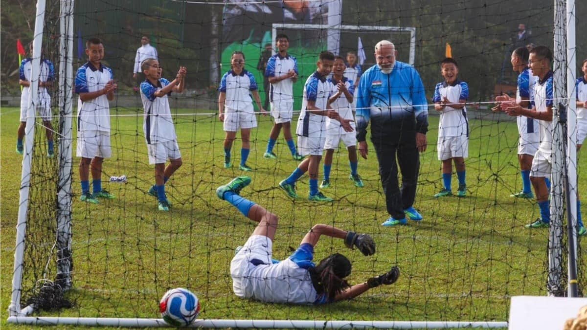 PM Modi Plays Football With Youngsters In Gangtok, Shares Snippets On Social Media