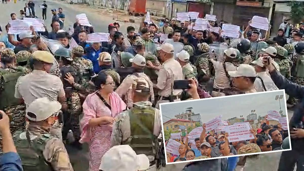 Tension Flares in Manipur as Protesters Storm CM’s Bungalow, Demand Resignation of Chief Minister & Home Minister