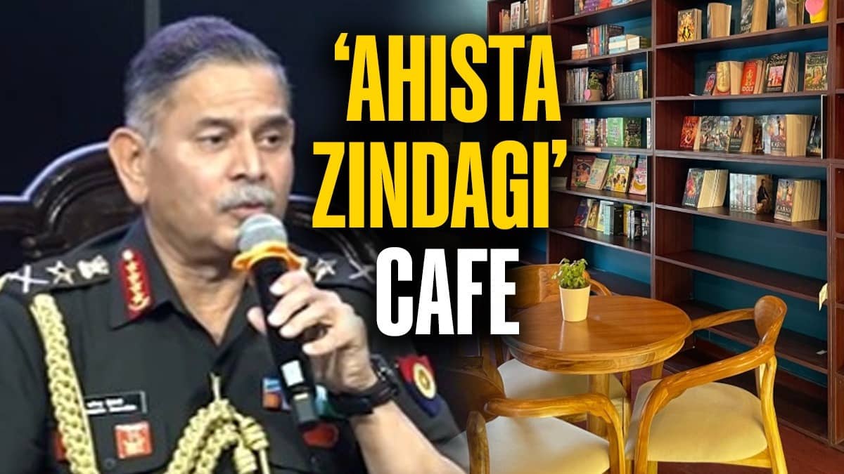 Army Chief Gen Upendra Dwivedi Plans ‘Ahista Zindagi’ Cafe: Where Life Slows Down and Books Take Over