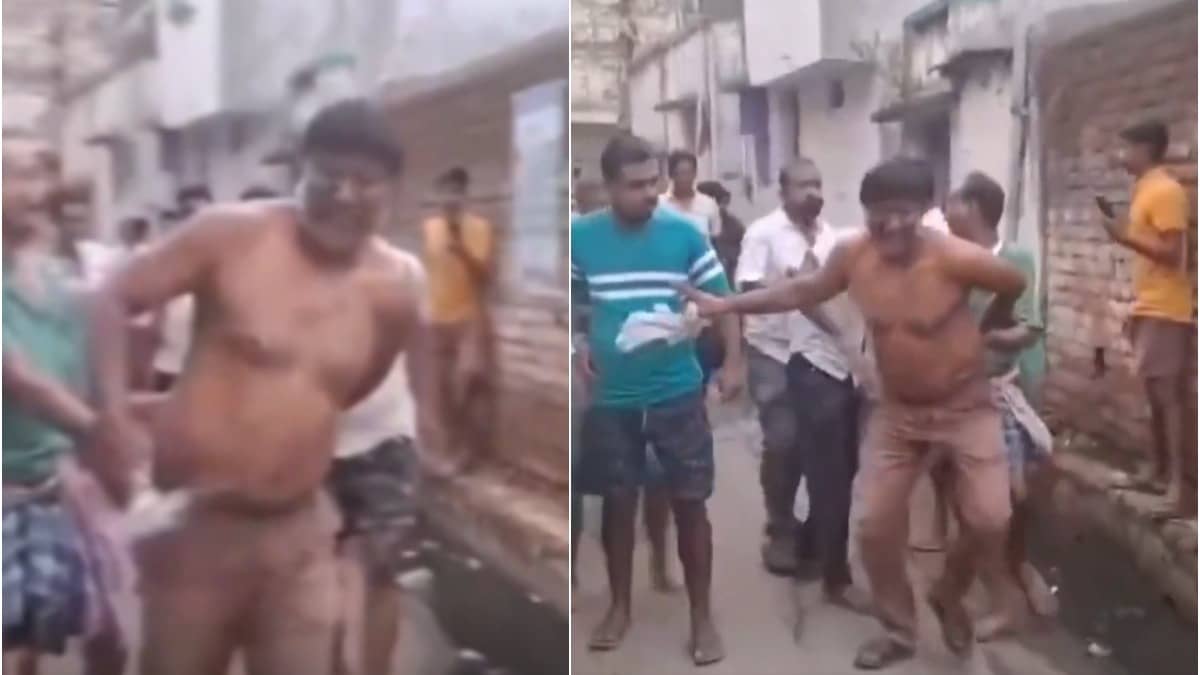 Clothes Torn, Beaten With Slippers & Chased On Road In Semi-Naked State: TMC Leader Faces Mob’s Heat Over Extortion Claim | VIDEO