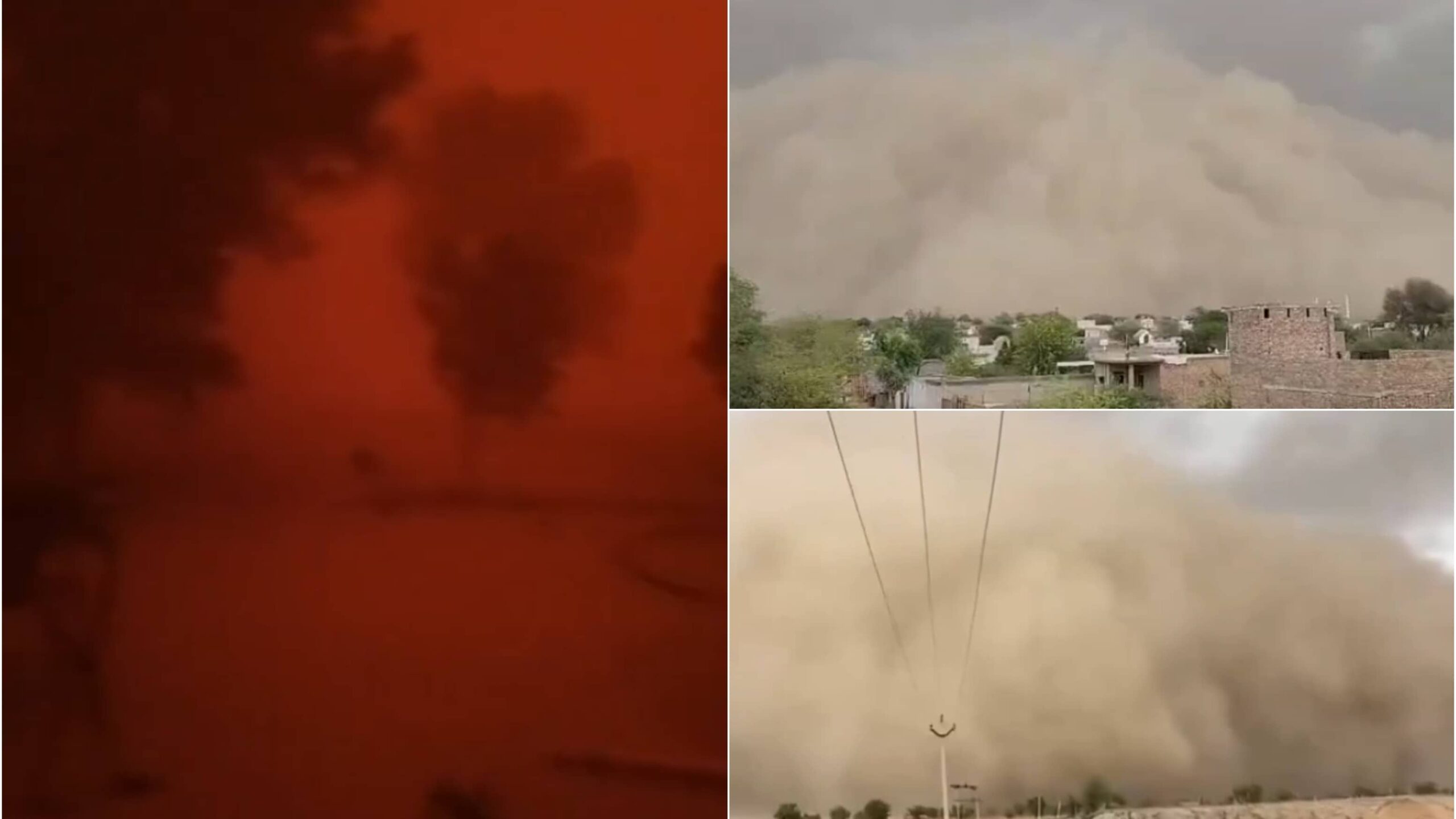 Dramatic Videos Show Darkness Engulfing Churu & Bikaner As Monster Sandstorms Rise In Rajasthan | WATCH