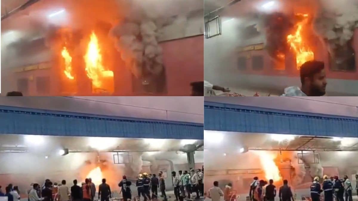 Hyderabad–Jaipur Special Express AC Coaches Catch Fire At Nampally Station, Passengers Evacuated