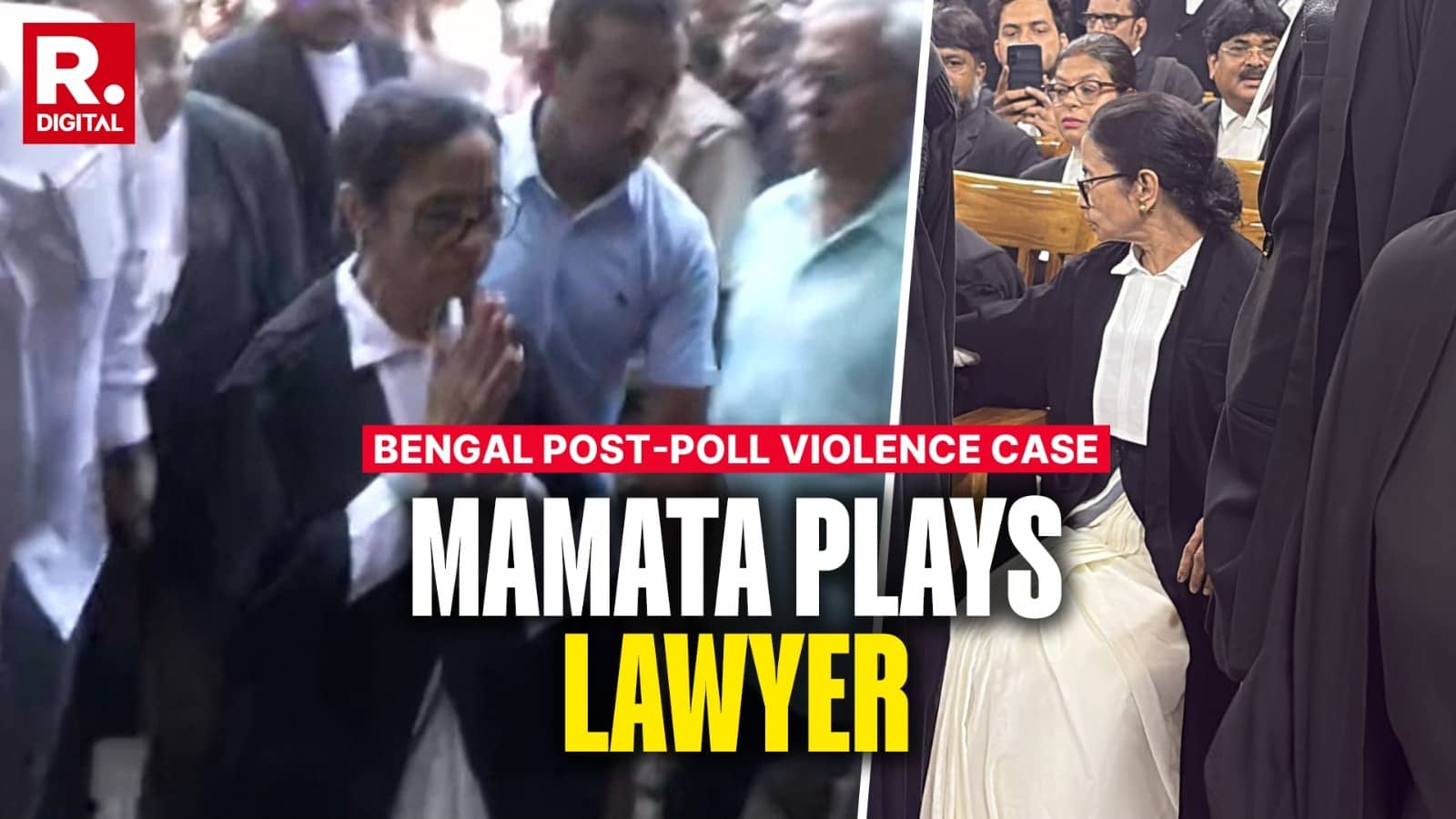 Former CM In Lawyer’s Coat? Mamata Banerjee Arrives In Calcutta High Court To Personally Argue Post-Poll Violence Case