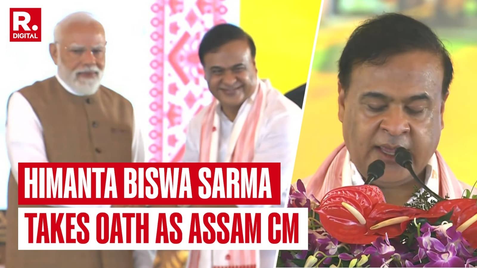 Himanta Biswa Sarma Takes Oath As Chief Minister Of Assam For Second Consecutive Term