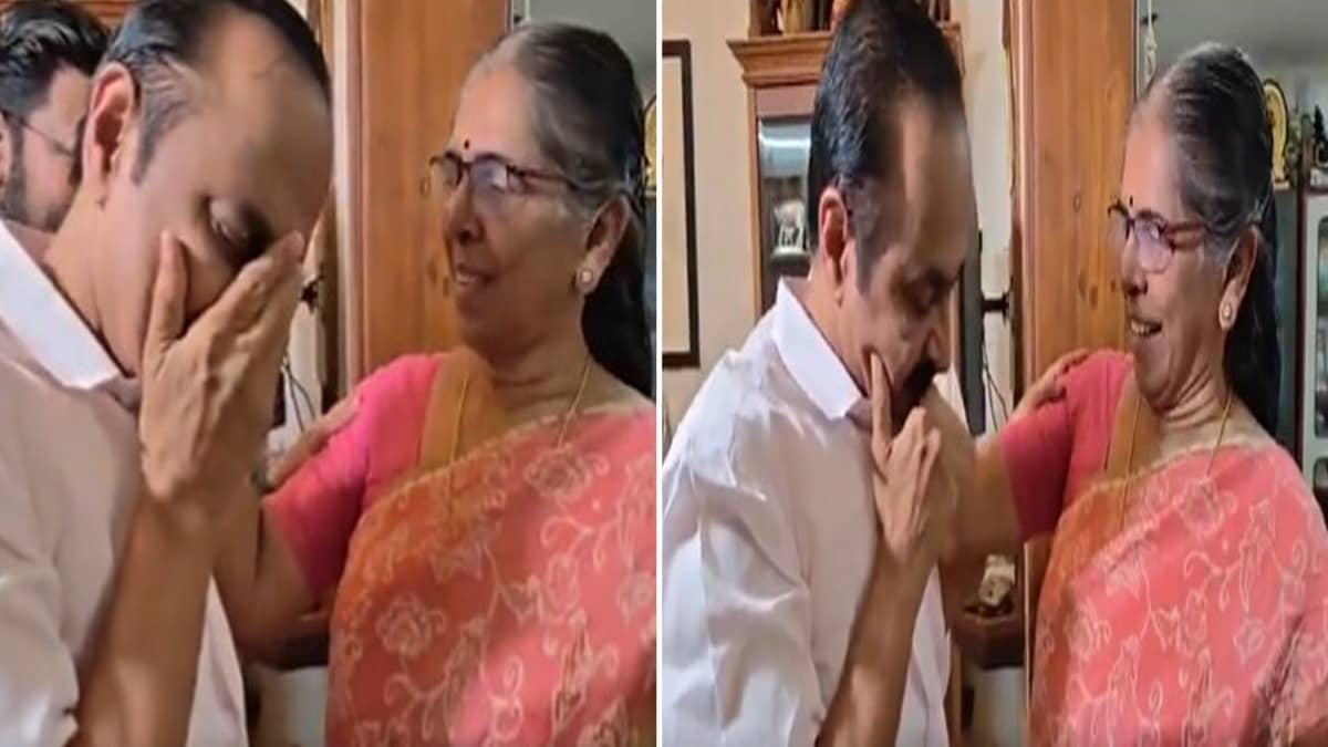 Kerala CM-elect VD Satheesan Breaks Down During Visit To Mentor Late G Karthikeyan’s House | Video