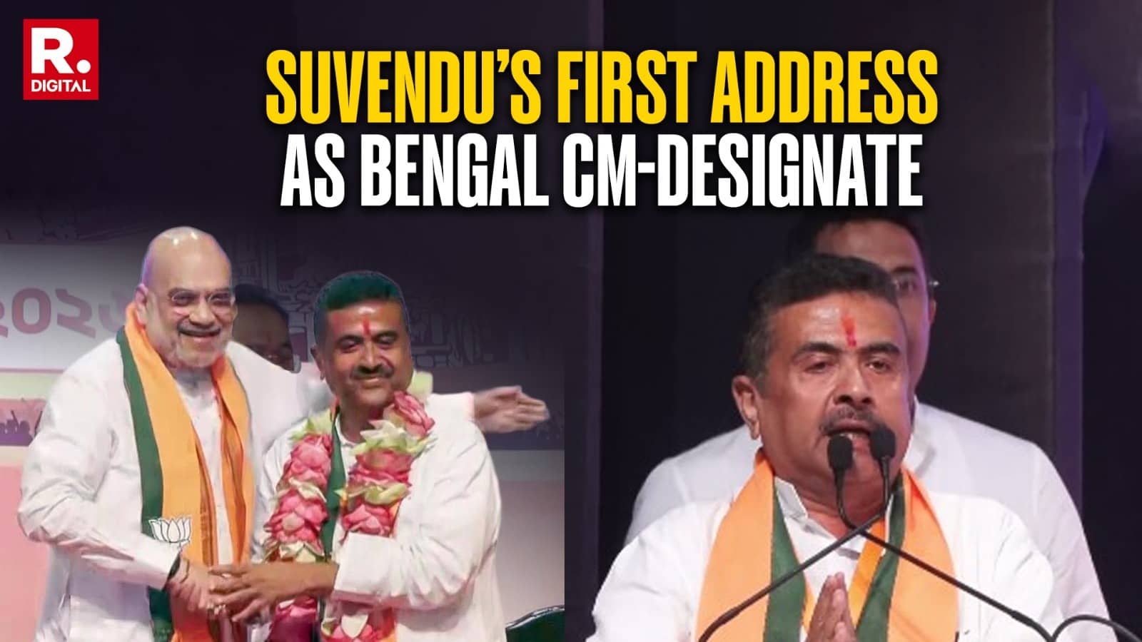 ‘Less Talk, More Work’: Suvendu Adhikari Vows To Restore Bengali Pride In 1st Address As West Bengal CM Designate