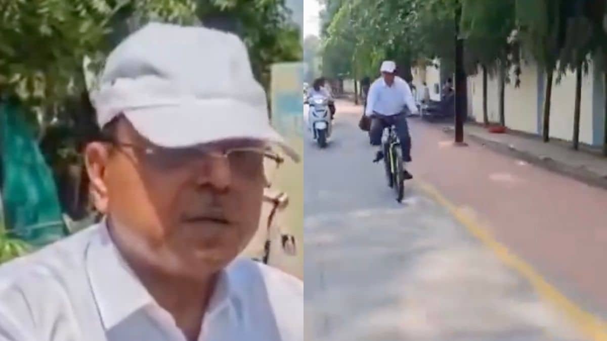 MP High Court Judge Cycles to Court After PM Modi’s Fuel-Saving Appeal, Video Goes Viral | WATCH