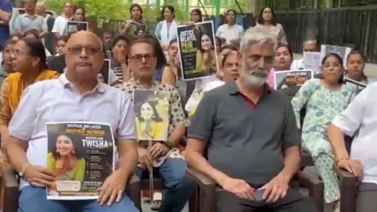 Noida Holds Silent Protest Demanding Justice For Twisha Sharma Dowry Death