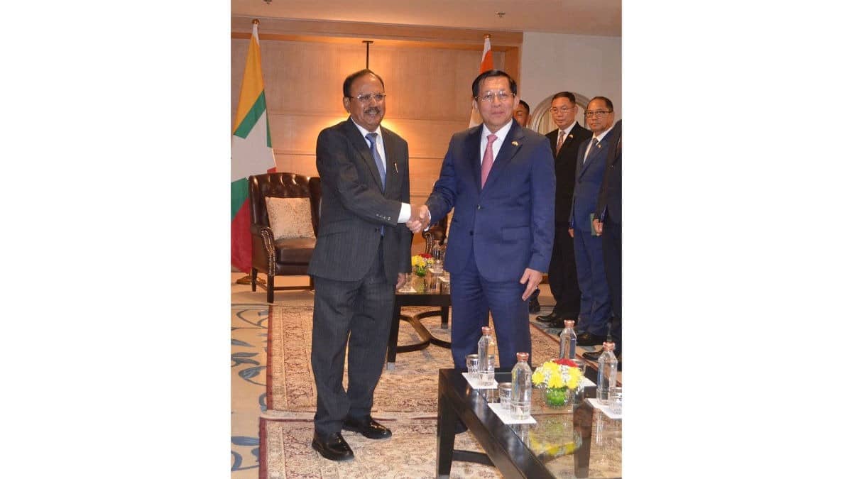NSA Doval Calls On Myanmar President On His Maiden Visit