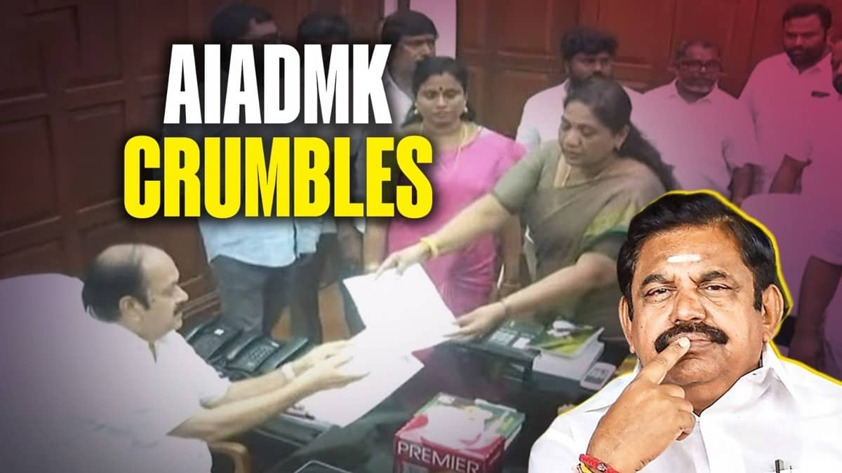 Major Blow for AIADMK: Three Sitting MLAs Defect to TVK Leaving the Party With a Strenght of 44 in the Parliament