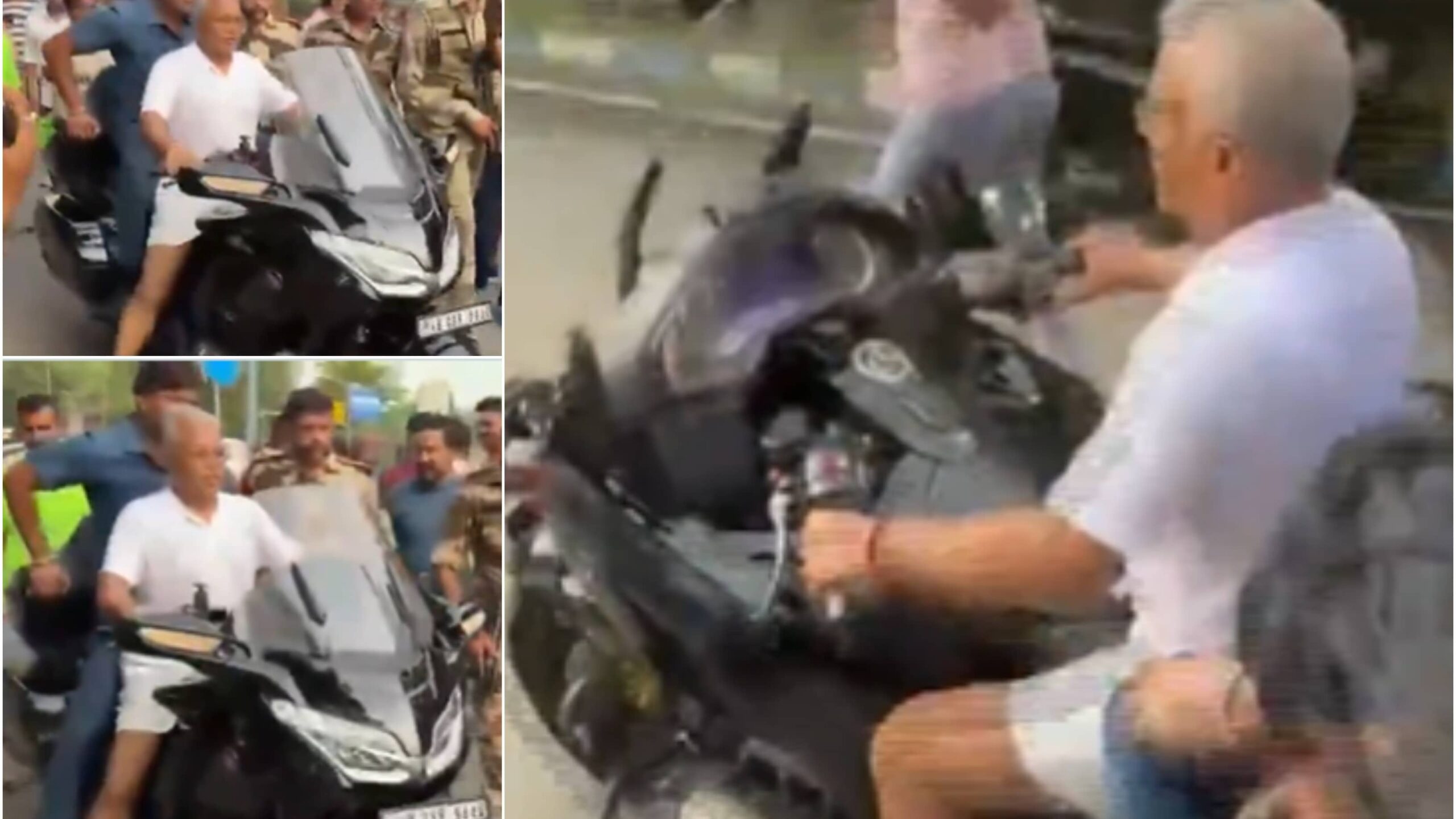 Video Of Bengal Minister & BJP Leader Dilip Ghosh Riding Rs 53-Lakh Luxury Bike Without Helmet Goes Viral