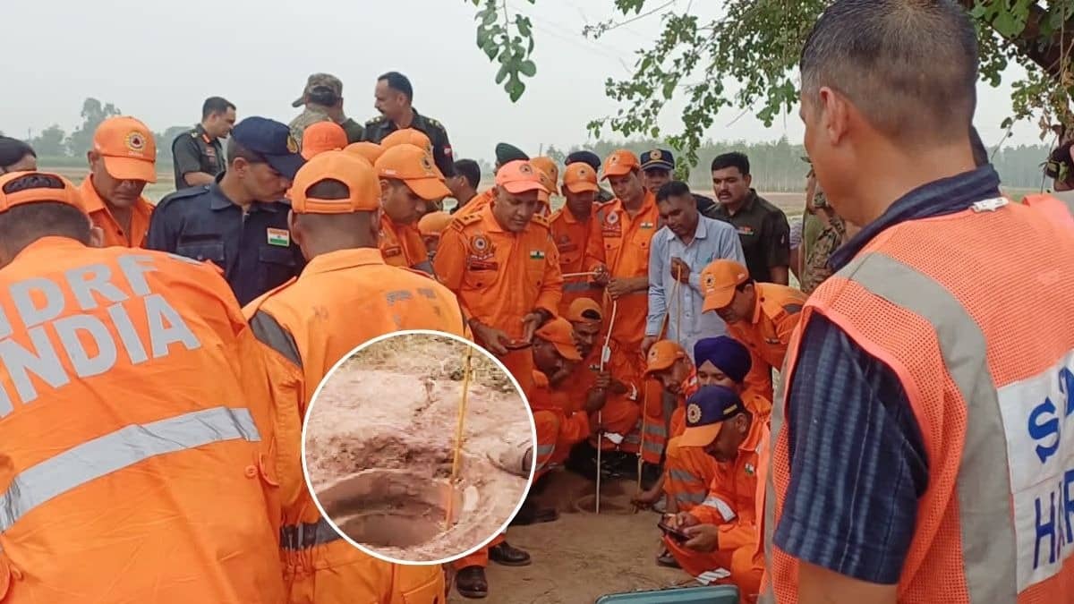 4-Year-Old Boy Falls Into 250-Foot Deep Borewell in Haryana’s Ambala; NDRF Launches Rescue Operation