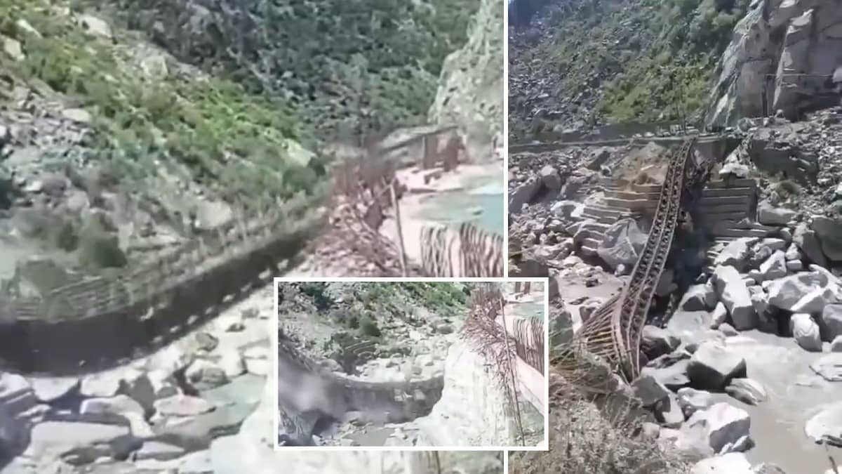 ‘Final Destination’ Moment: Loaded Dumper Truck Causes 190-Foot Bailey Bridge in Kinnaur to Snap