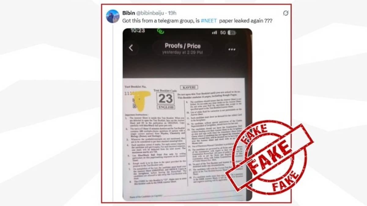 ‘Don’t Share, or Rely On Unverified Exam-Related Content’: PIB Debunks Viral Claims of Fresh NEET Paper Leak Ahead of Re-Exam