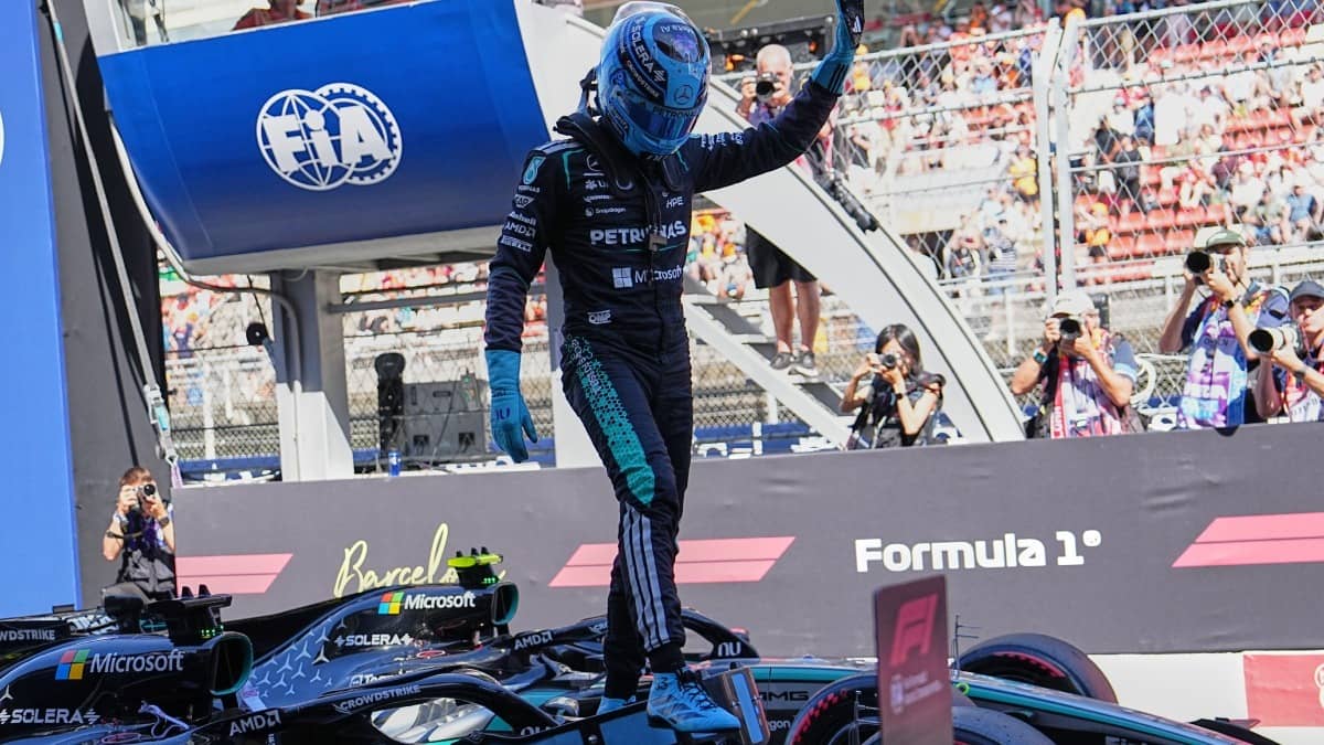 George Russell Takes Pole At Barcelona GP, Current F1 Leader Kimi Antonelli 3rd Behind Ferrari’s Lewis Hamilton