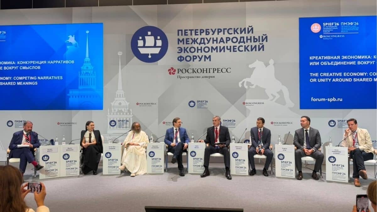 Gurudev Sri Sri Ravi Shankar at SPIEF 2026: Wellness, Culture and Human Values Key to Future Economies
