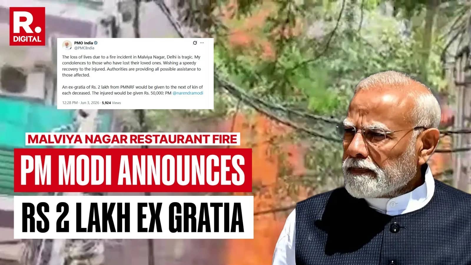 ‘My Condolences…’: PM Modi Announces Rs 2 Lakh Ex Gratia For Next Of Kin, Rs 50,000 for Injured In Malviya Nagar Tragedy