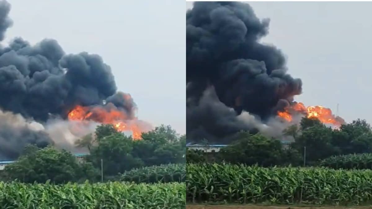 Massive Gas Tanker Fire Near Prayagraj Bypass Expressway Toll Plaza; Multiple Casualties Feared In Kaushambi