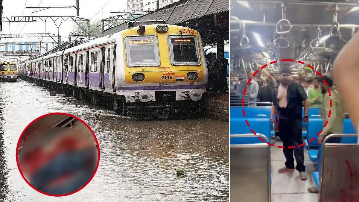 Mumbai Local Train Horror: 22-Year-Old Stabbed to Death After Dispute Over Closing Coach Door During Heavy Rain