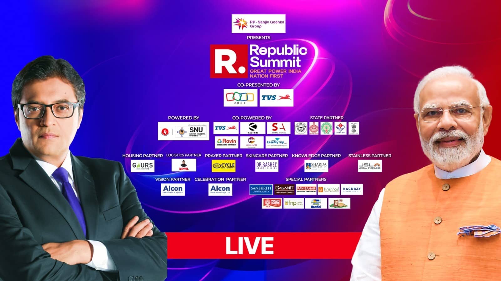 Republic Summit 2026 – Great Power India LIVE: India’s Rise From Promise To Global Power, World Watches As Bharat Shapes The Future