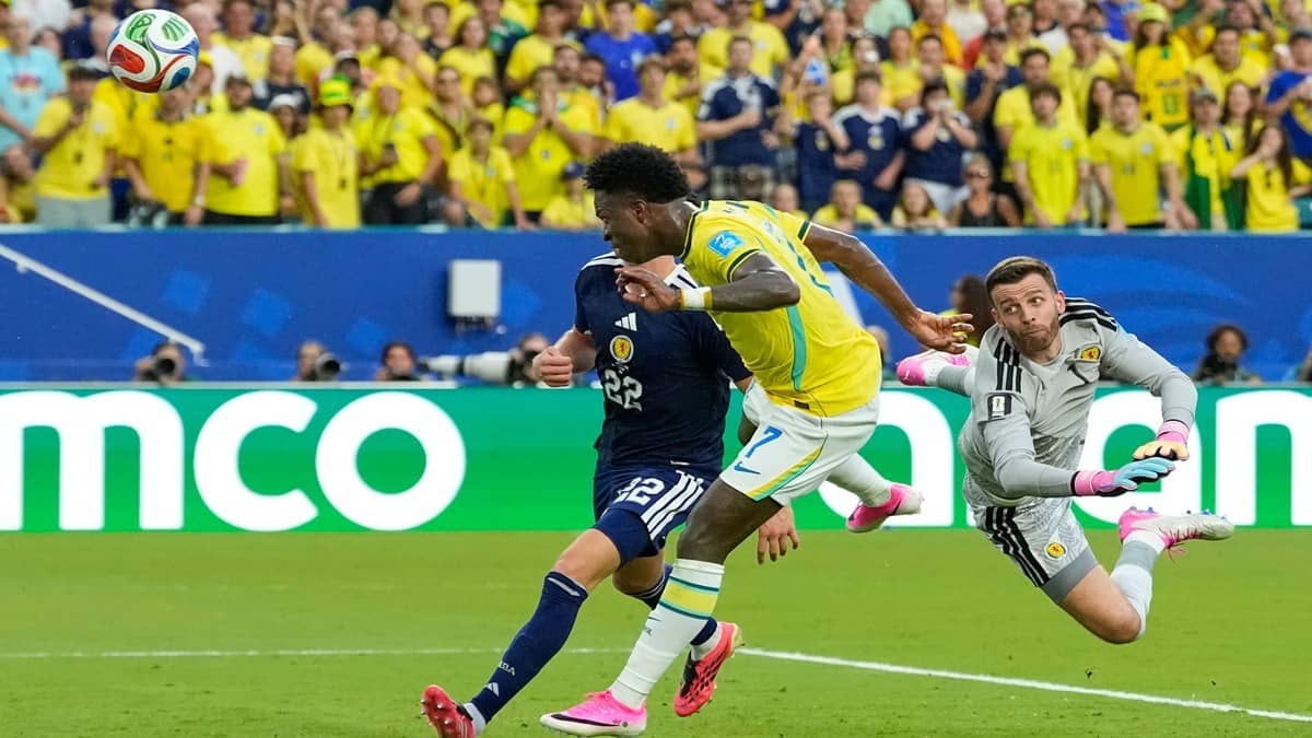 Vinicius Junior Brace And Cunha Goal Send Brazil Into World Cup Knockouts With 3-0 Win Over Scotland, Neymar Makes Comeback