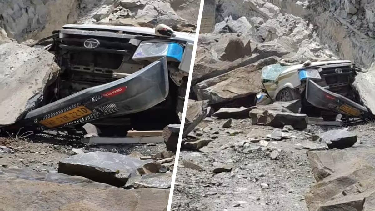 Tragedy in Lahaul-Spiti: Landslide Crushes Taxi on Udaipur–Killar Highway in Himachal, 13 Dead