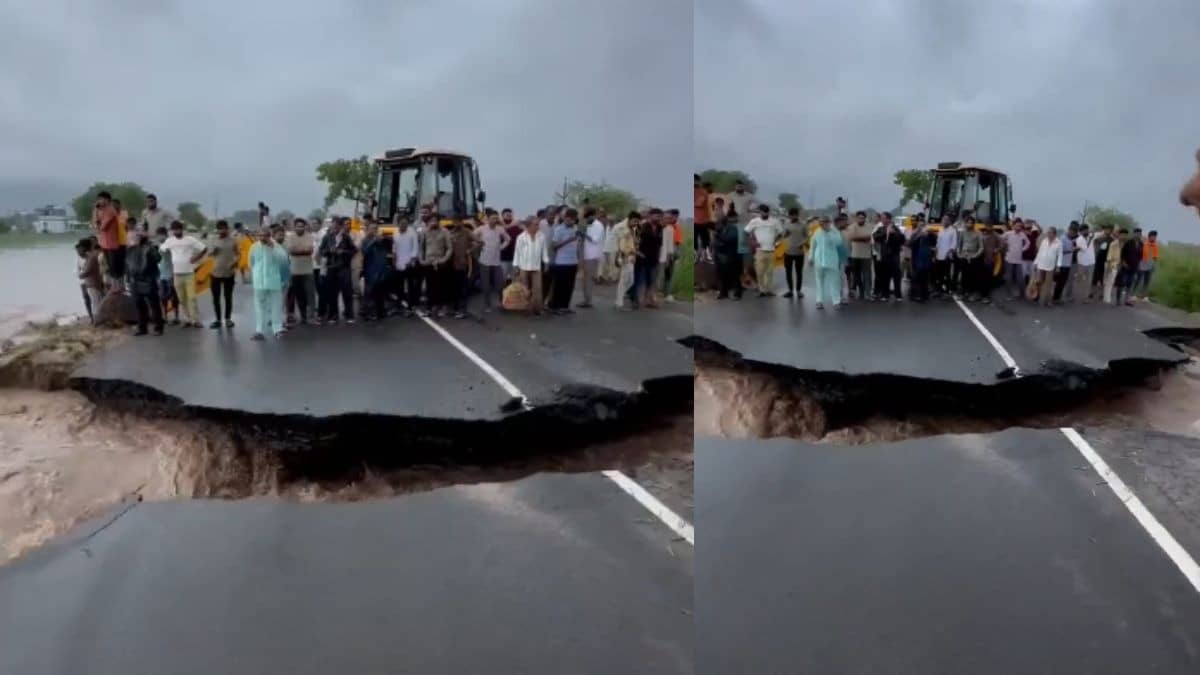 BREAKING: Amreli Highway Collapses as Monsoon Wreaks Havoc Across Gujarat | VIDEO