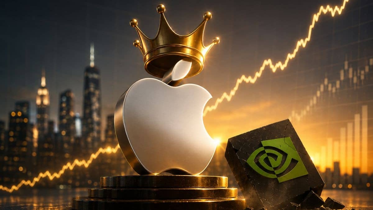 Apple Overtakes Nvidia to Become World’s Most Valuable Company at $4.88 Trillion as Investor AI Focus Shifts
