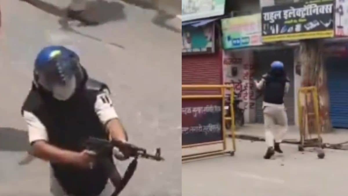 Bihar Cop Suspended After Viral Video Shows Him Firing AK-47 During Siwan Student Protest
