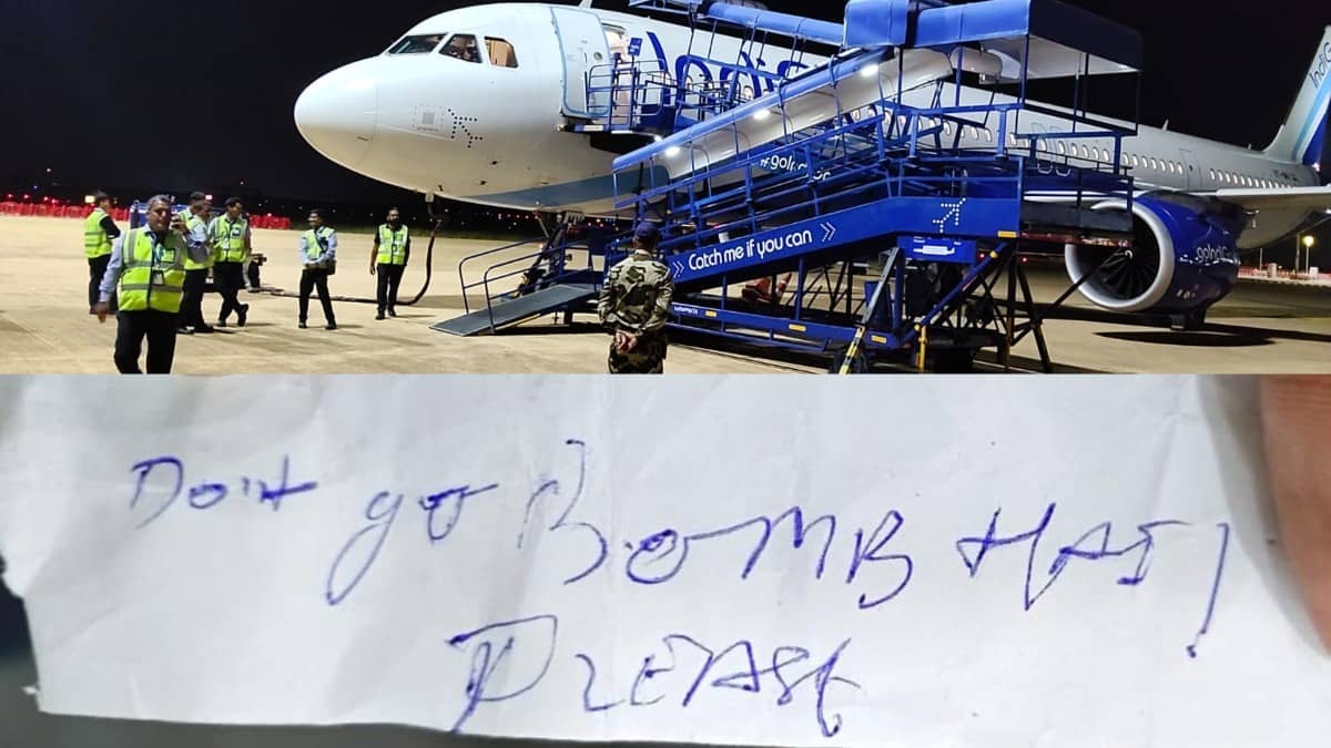 BREAKING: Bomb Threat Note Found on Bengaluru-Ahmedabad IndiGo Flight, Passengers Deplaned