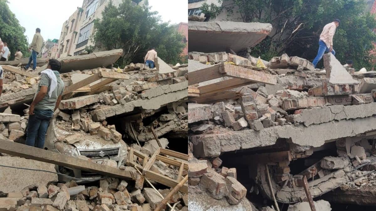 BREAKING: Four-Storey Building Collapses in Delhi’s Rohini Sector 16, Several Feared Trapped
