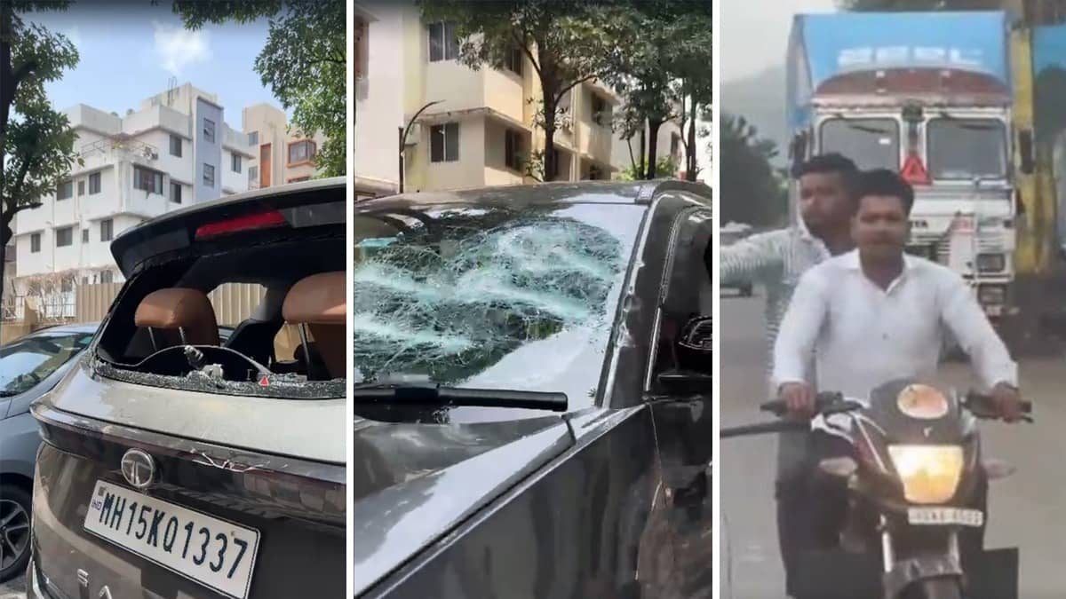 Car Smashed, Chased for 15 Km: Nashik Family Brutally Attacked with Iron Rods After Objecting to Harassment | VIDEO