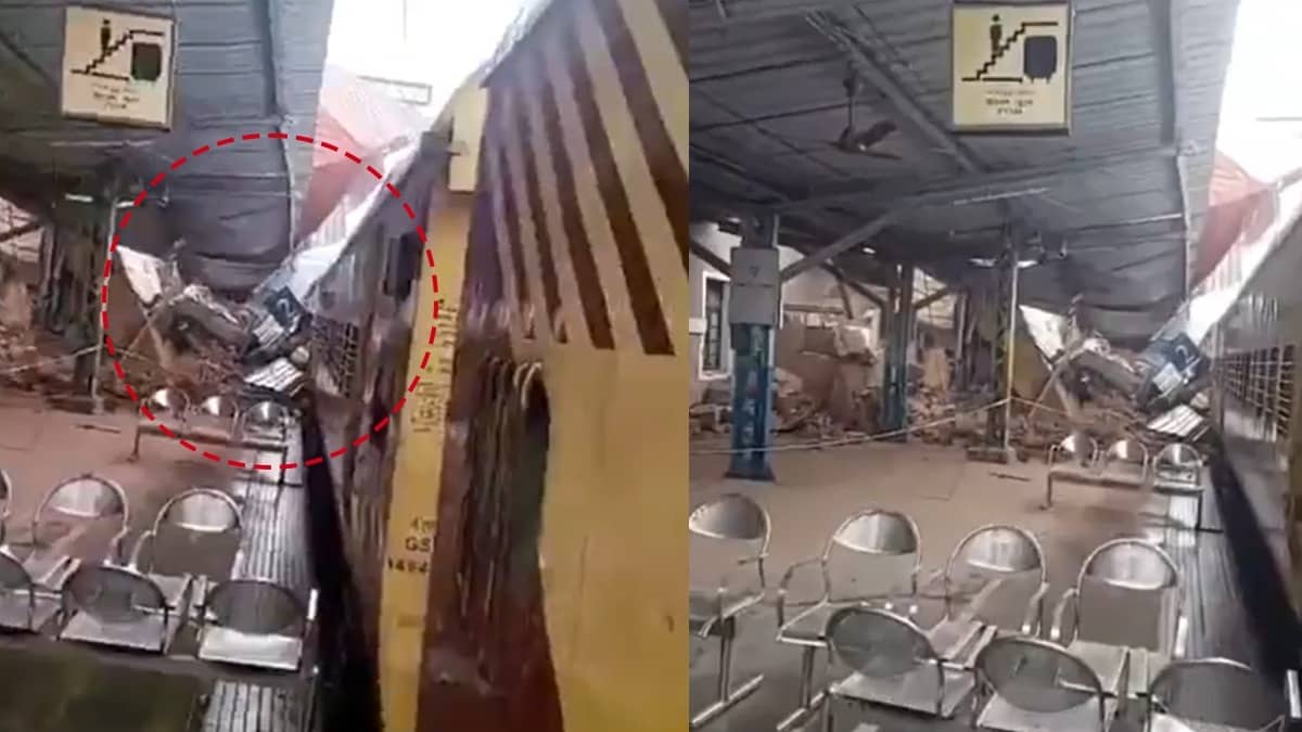 Century-Old Historic Clock Tower Collapses At Kozhikode Railway Station; None Injured | VIDEO