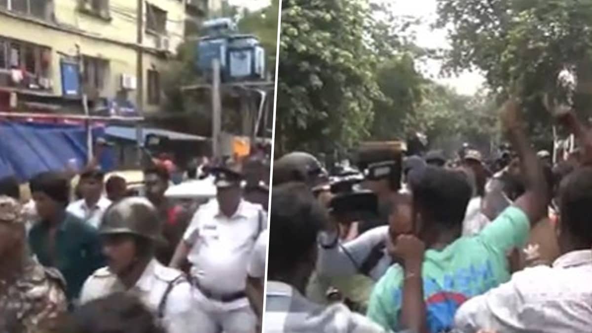 ‘Chor, Chor!’: Scuffle Breaks Out Between BJP & TMC Workers During Mamata’s Kolkata Rally; Accusations Hurled