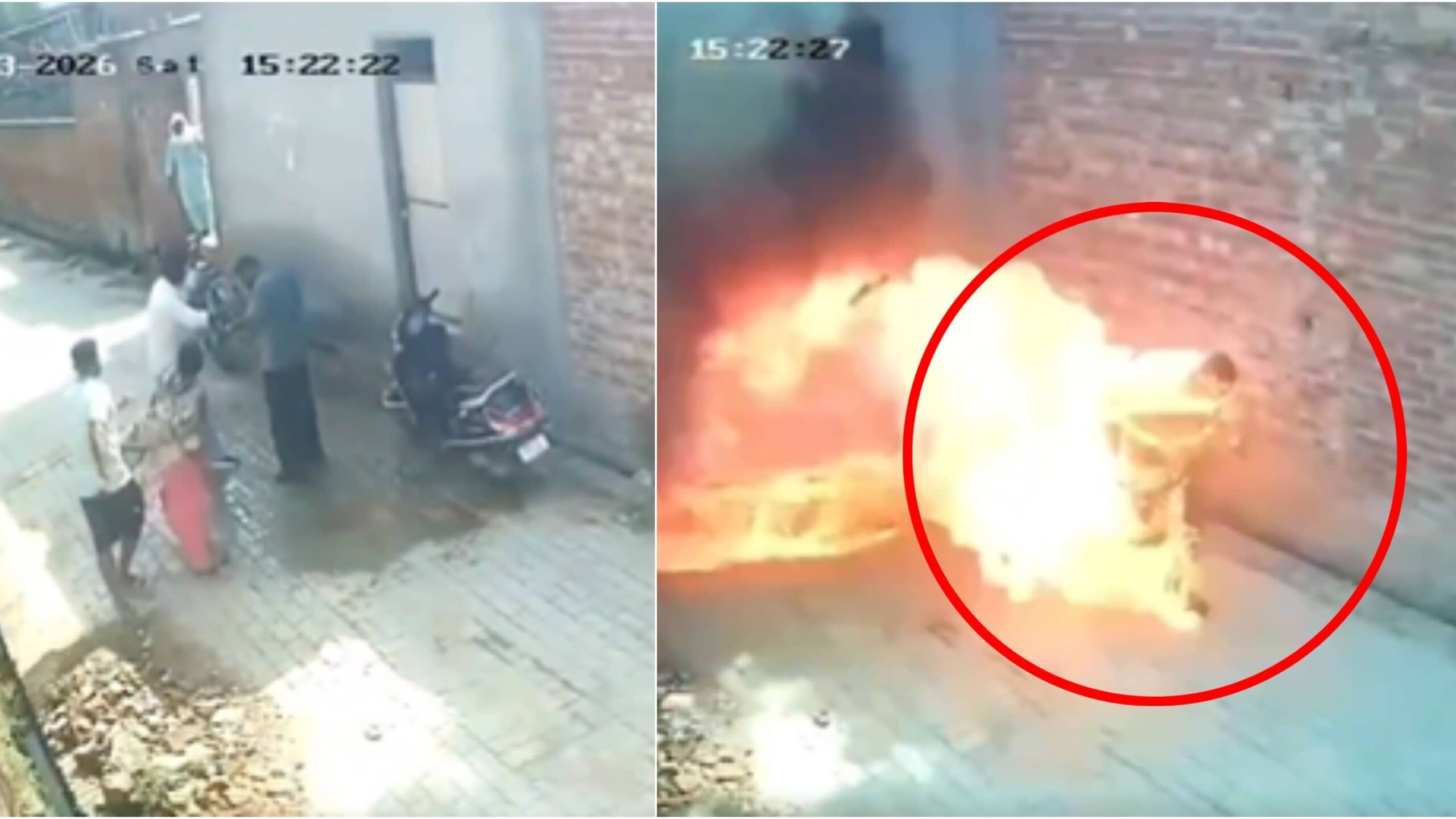 Couple’s Fight Ends In Tragedy: Man Burnt Alive By Angry Wife’s Brother In Punjab | CCTV Footage Captures Horror
