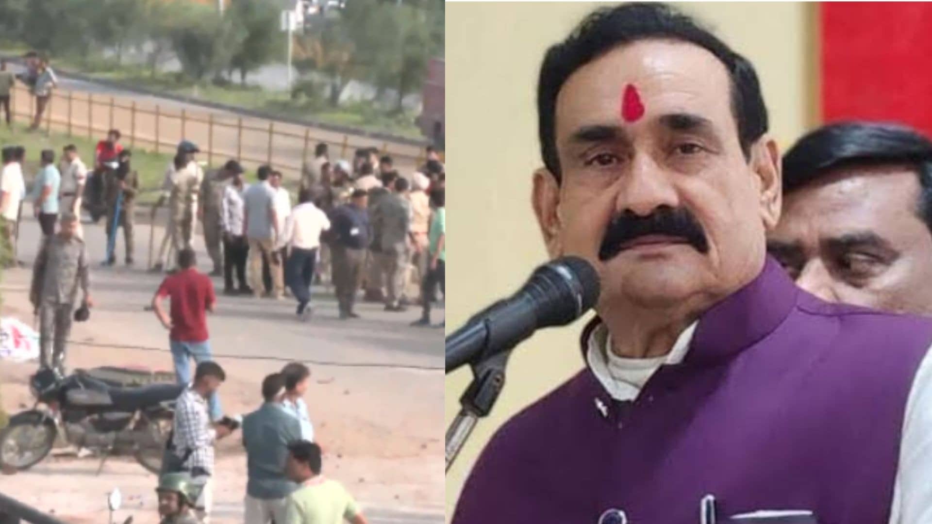 Violence Breaks Out at Datia ‘Chakka Jam’ Over Narottam Mishra Being Denied Bypoll Ticket; 6 Cops Injured