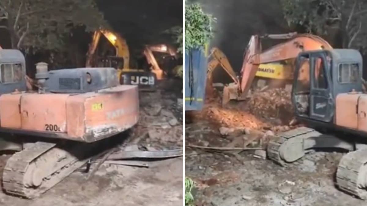 Bulldozer Action In Pitampura-Shalimar Bagh? Govt Demolishes Illegal Structure Amid Road-Widening Project in North-West Delhi