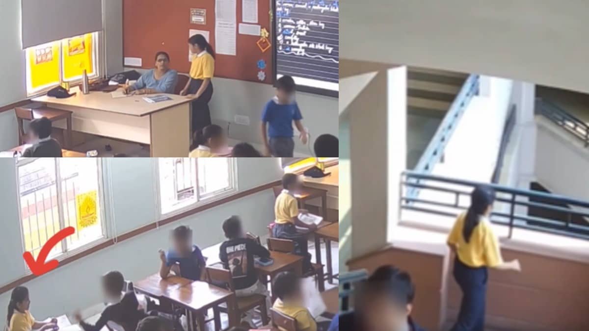 Heartbreaking CCTV Footage Captures Jaipur Teacher Ignoring 9-Year-Old Bullying Victim Minutes Before Suicide | VIDEO