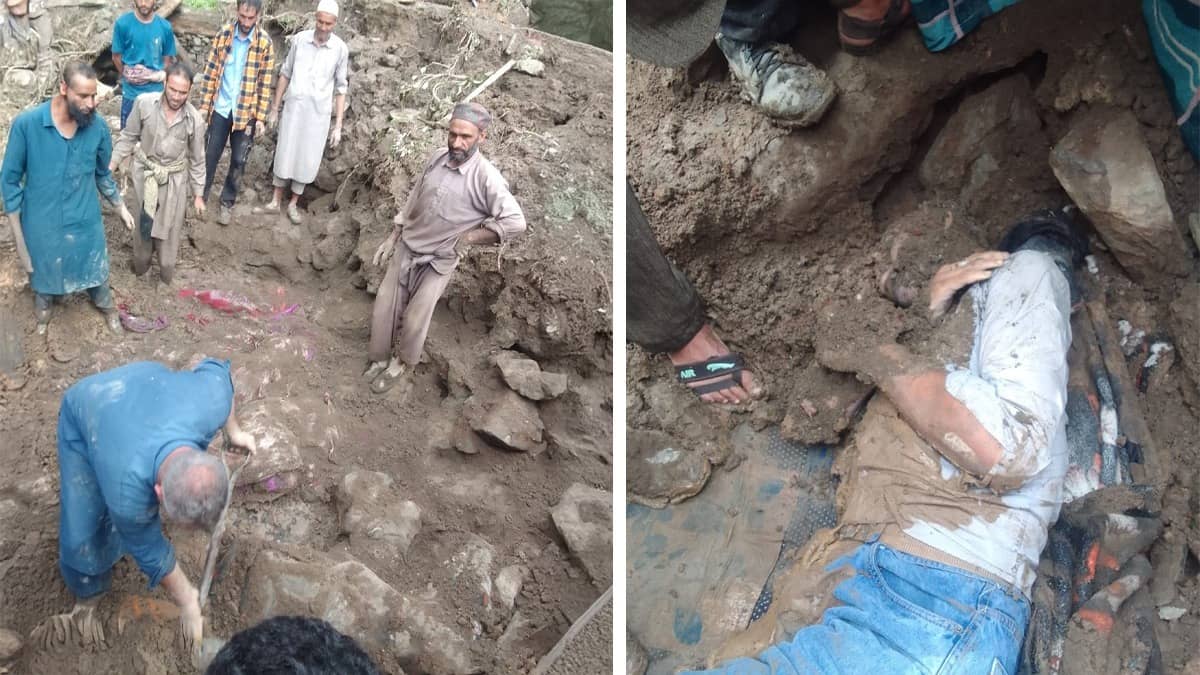 Jammu & Kashmir Rain Fury: 7 Killed in Loran Landslide; SDRF Launch Rescue Operations