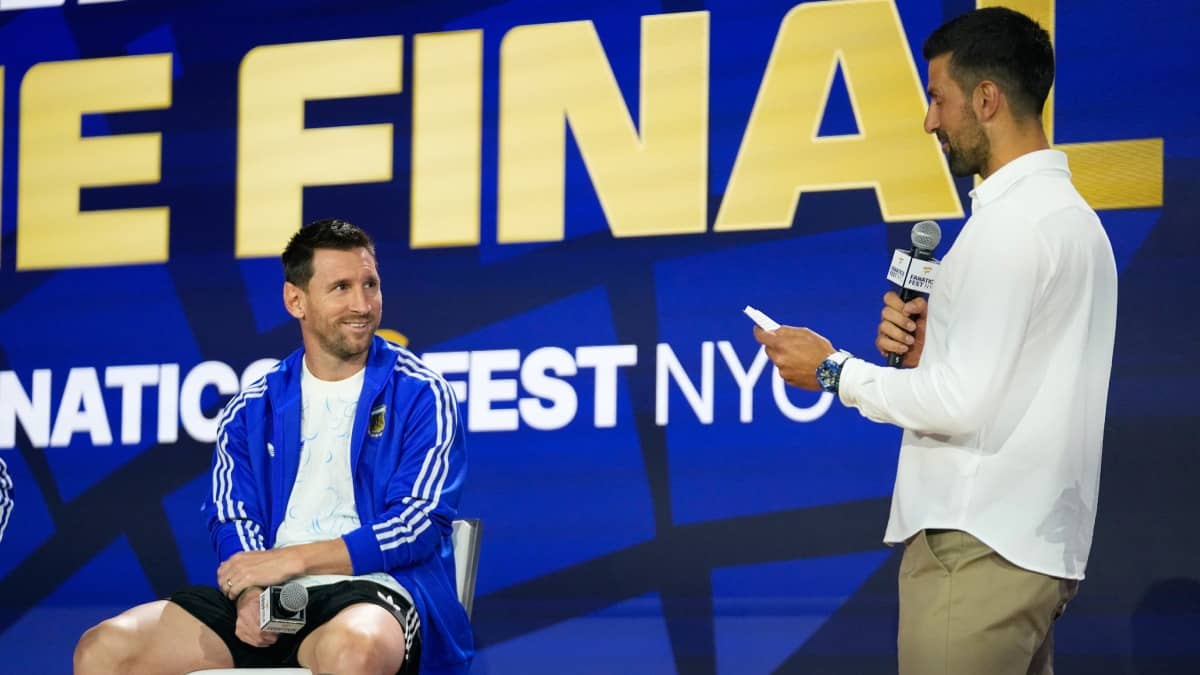Grand Lionel Messi And Novak Djokovic Crossover Shakes Up FIFA World Cup Final Build Up