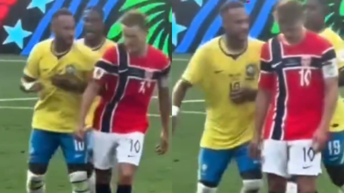 WATCH | Neymar Taunts Norwegian Player With Shoulder Shove as Brazil Get Knocked Out of 2026 FIFA World Cup; Video Goes Viral
