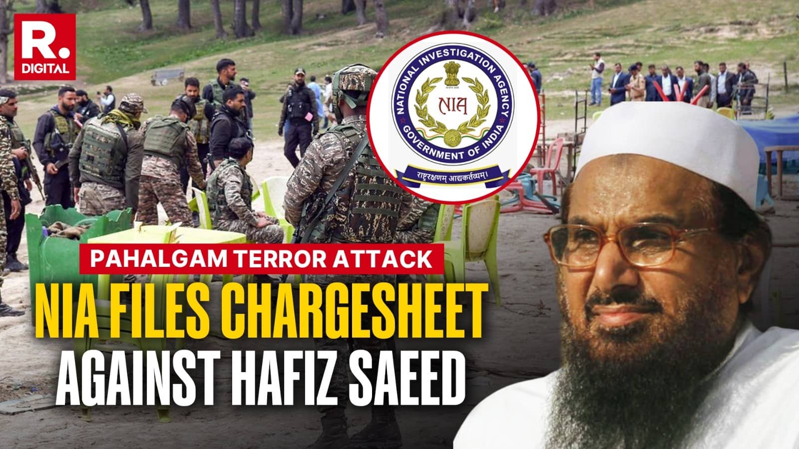 NIA Files Supplementary Chargesheet Against LeT Chief Hafiz Saeed in Pahalgam Terror Attack Case