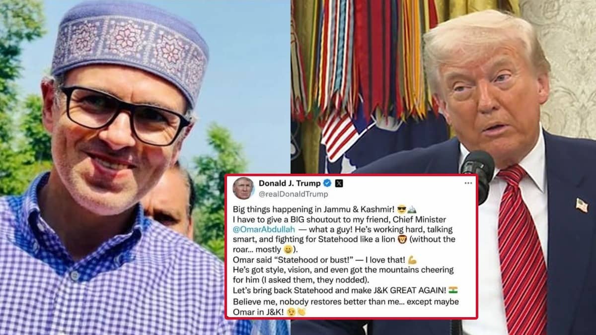 ‘If Only’: Omar Abdullah Shares AI-Generated Donald Trump Post on J&K Statehood