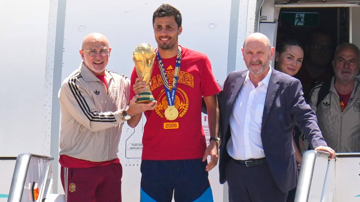 World Champions Spain Land In Madrid After Historic Win Over Argentina At MetLife Stadium