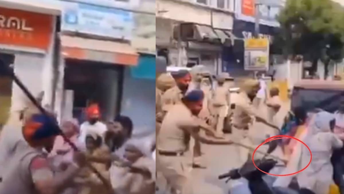 ‘Shameful Scenes’: BJP Attacks AAP Over Police Lathi-Charge on Women Sanitation Workers Protesting in Barnala | VIDEO