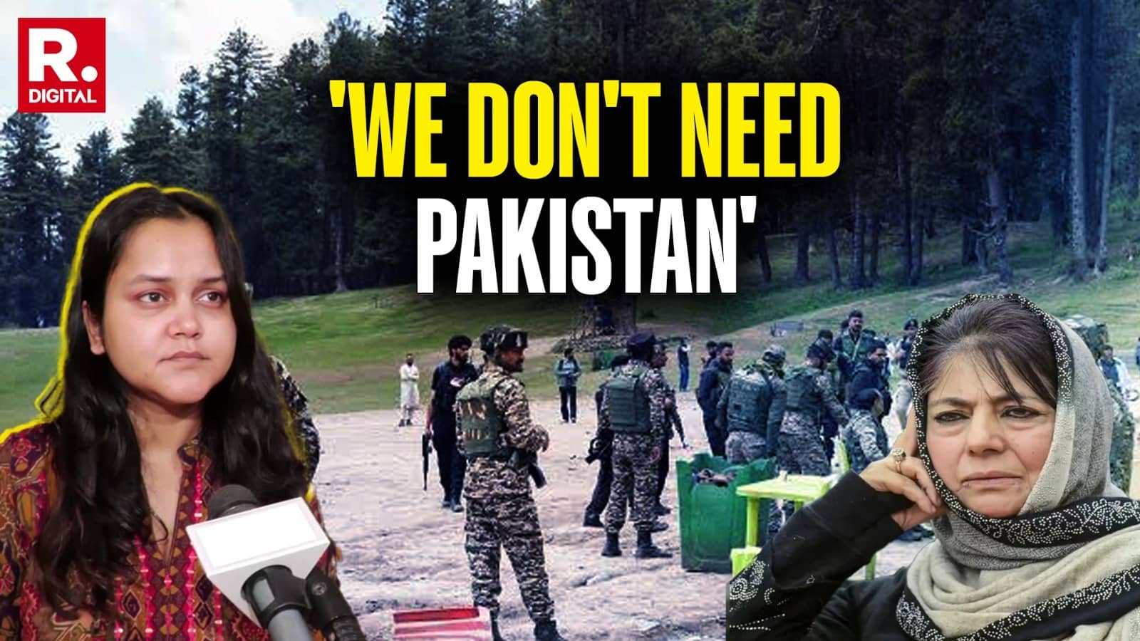 ‘We Don’t Need Pakistan’: Pahalgam Victim’s Wife Rejects Mehbooba Mufti’s Call For India-Pakistan Talks