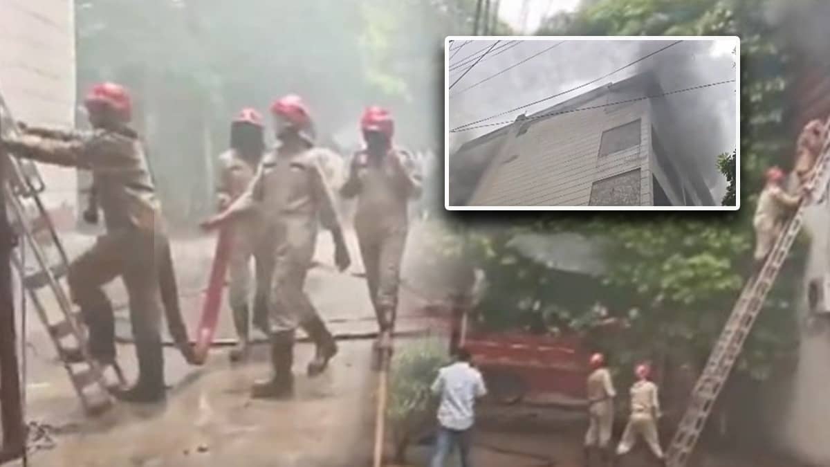 Massive Fire Erupts In Delhi’s Karol Bagh PG Accommodation, Several Students Trapped; Multiple Fire Units Deployed