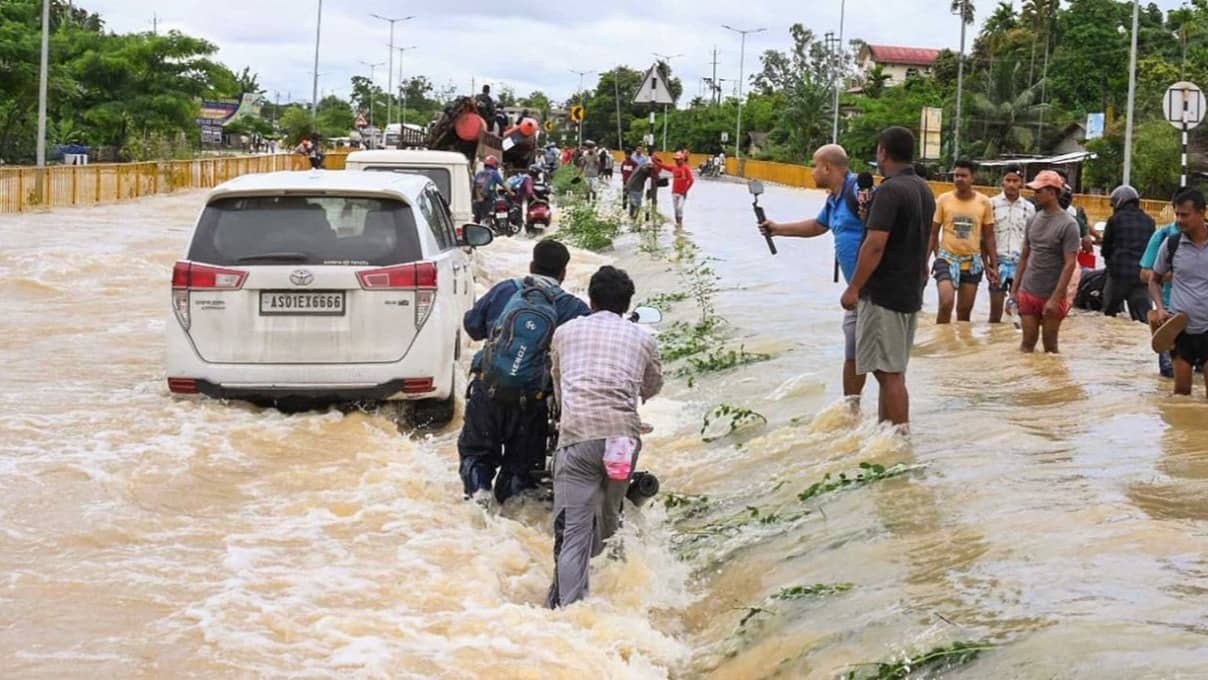 Assam Flood Situation: 3 Dead, Over 1.36 Lakh People Affected Across Five Districts