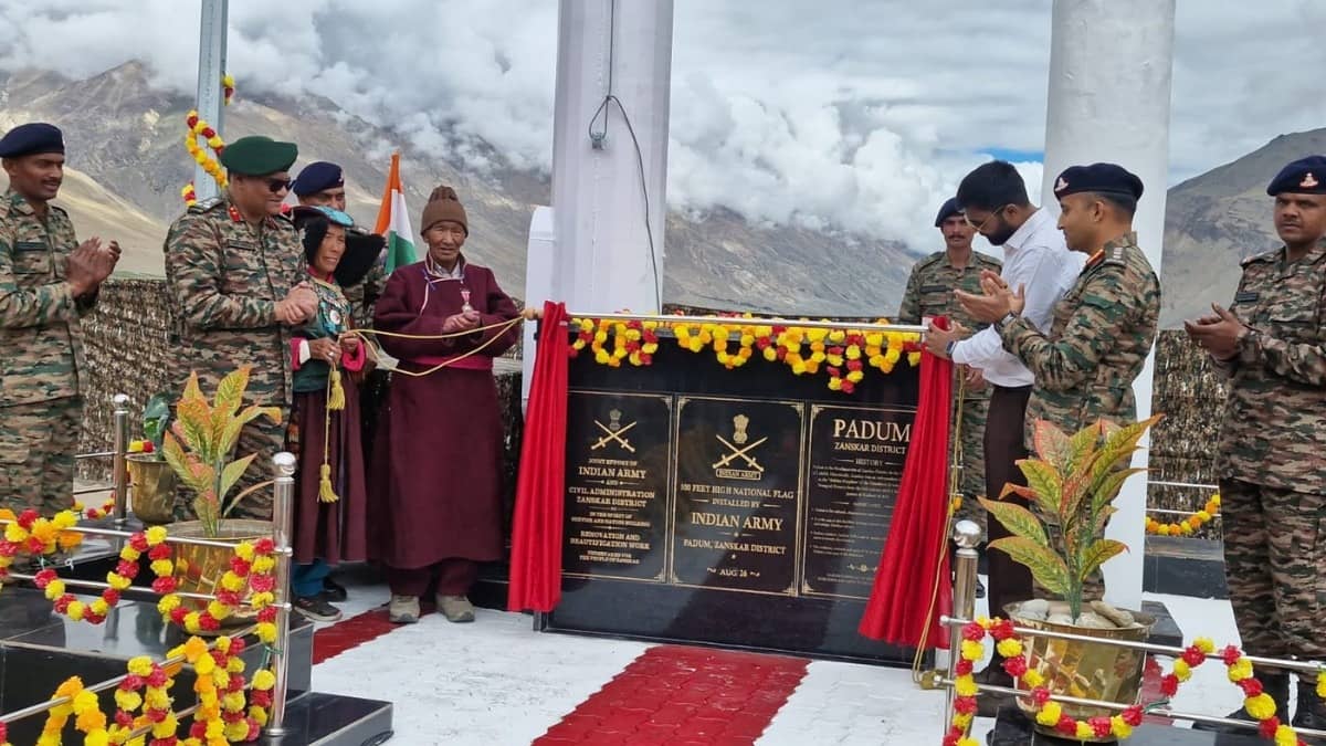 Indian Army Hoists Majestic 100-Foot National Flag in Zanskar Ahead of Independence Day