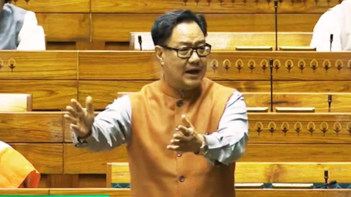 ‘It’s Not Good For Democracy’: Kiren Rijiju Blasts Opposition For ‘Running Away’ From Parliament Discussion